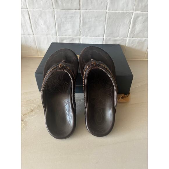 Olukai Mea Ola Men’s Leather Beach Sandals NWT Size 7